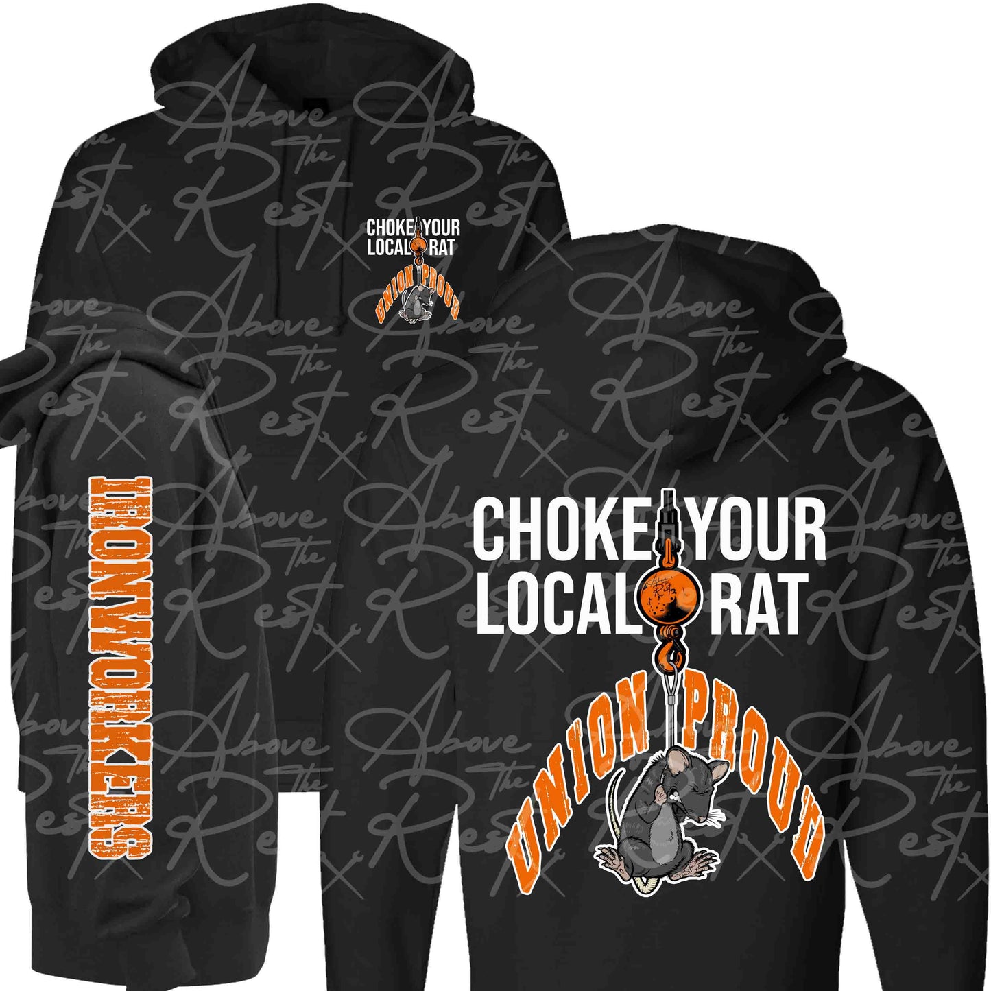 CHOKE YOUR LOCAL RAT PULLOVER HOODIE