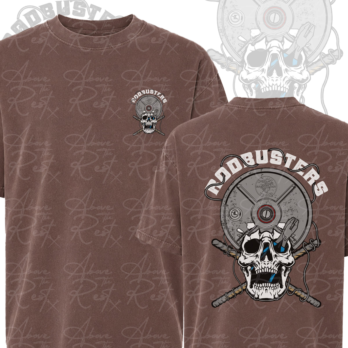 WIRE REEL SKELETON HEAD T-SHIRT