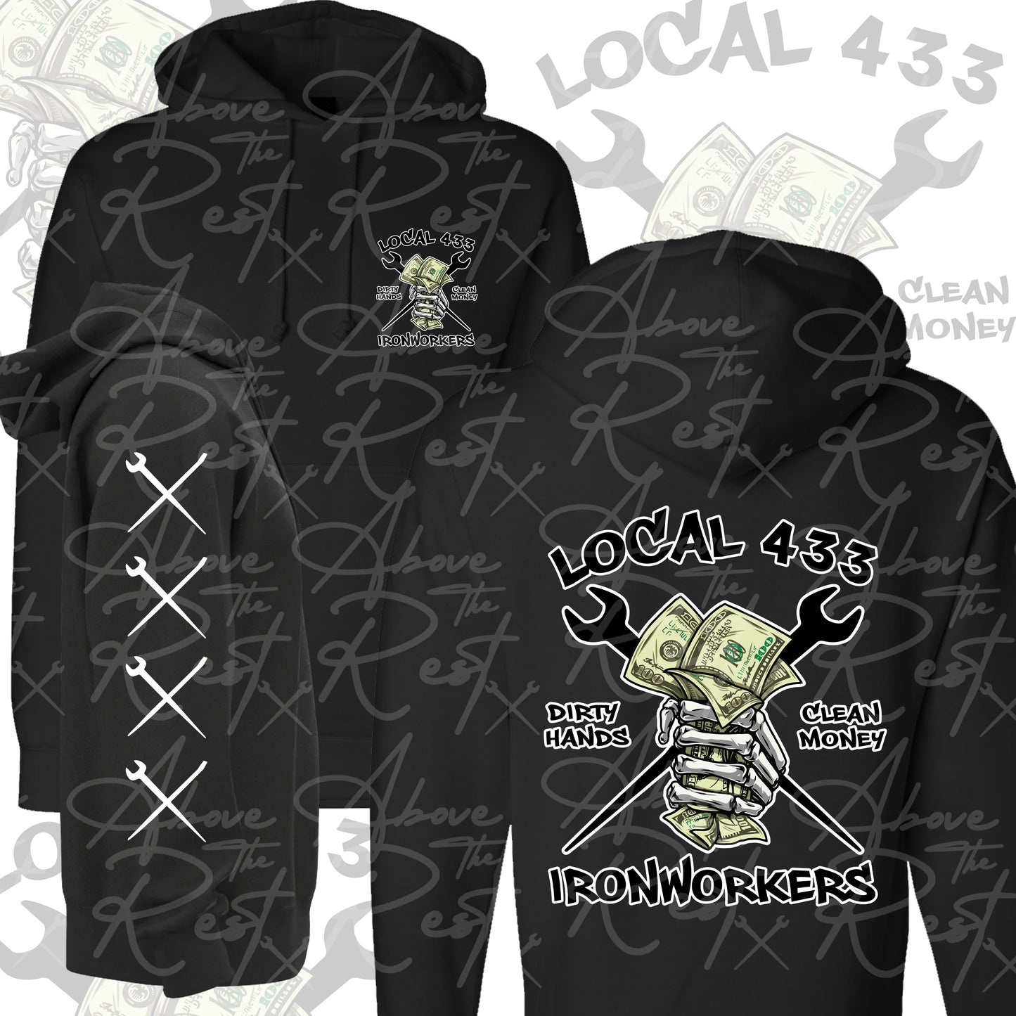 DIRTY HANDS LOCAL 433 HOODIE