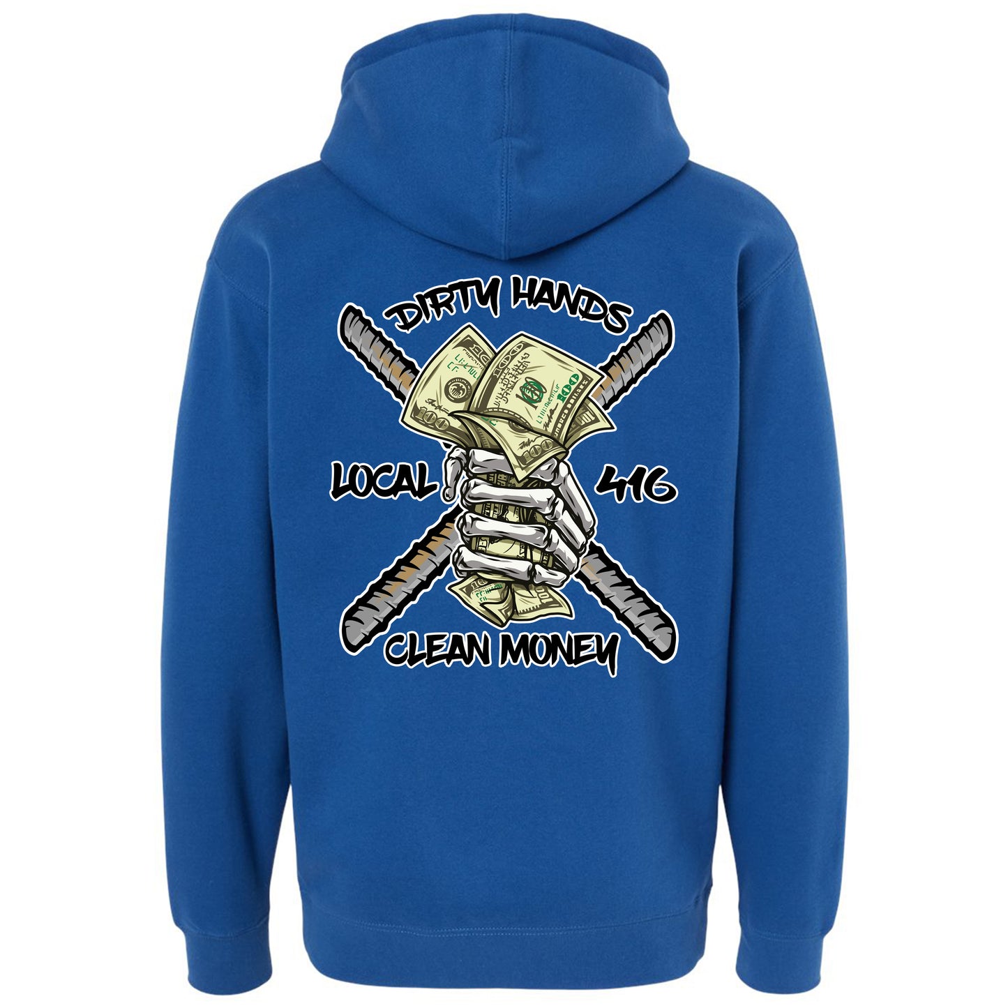 DIRTY HANDS PULLOVER HOODIE LOCAL 416