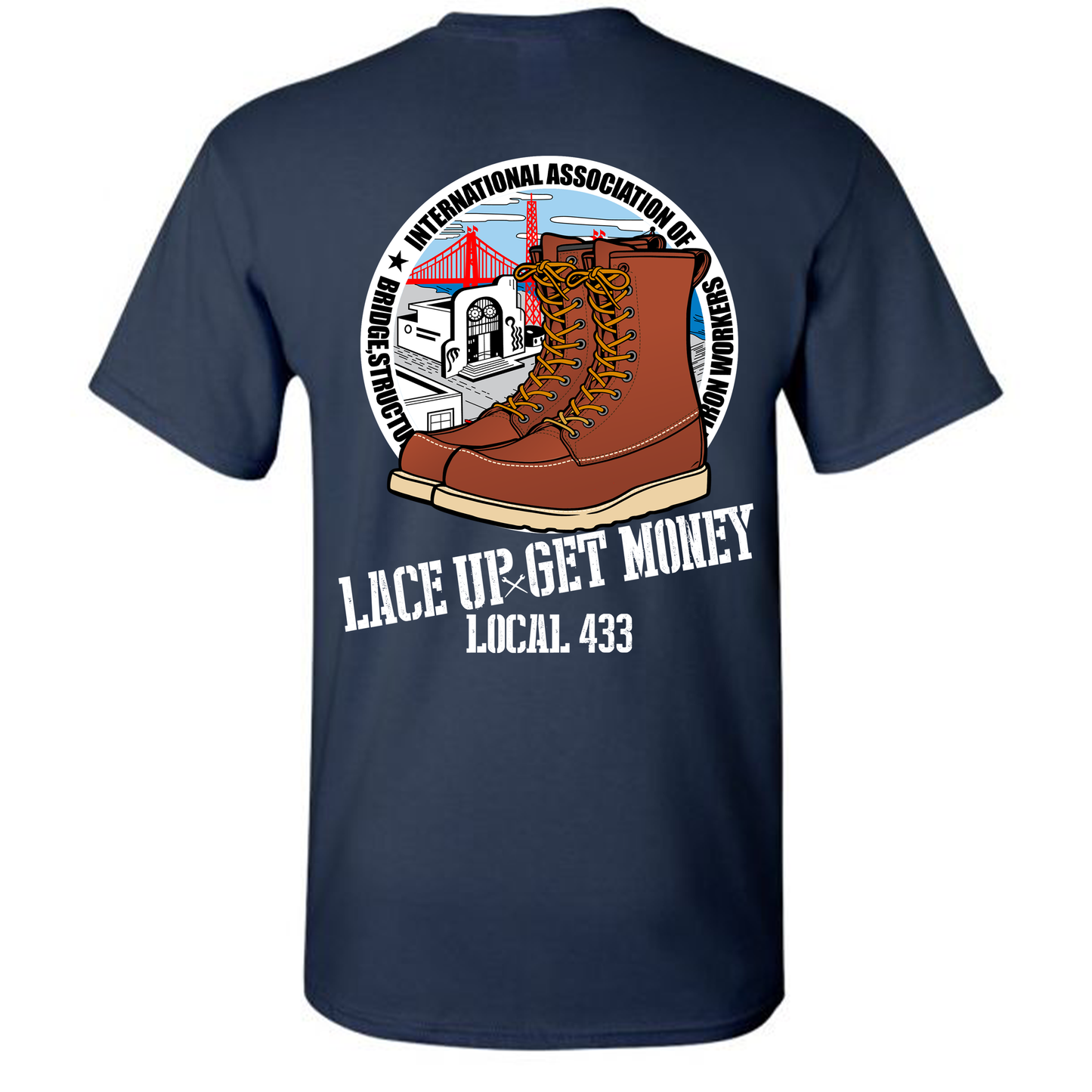 LACE UP LOCAL 433 T-SHIRT