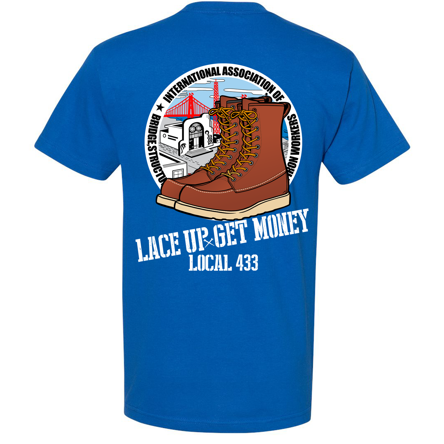 LACE UP LOCAL 433 T-SHIRT