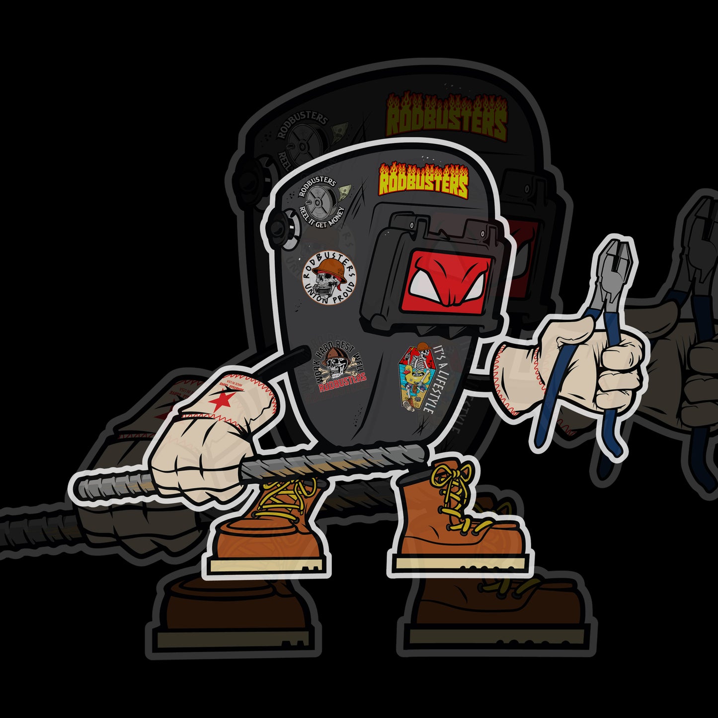 RODBUSTER WELDING HOOD STICKER