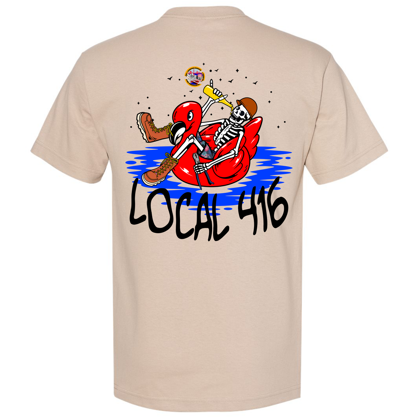 SKELETON CHILLING LOCAL 416 T-SHIRT