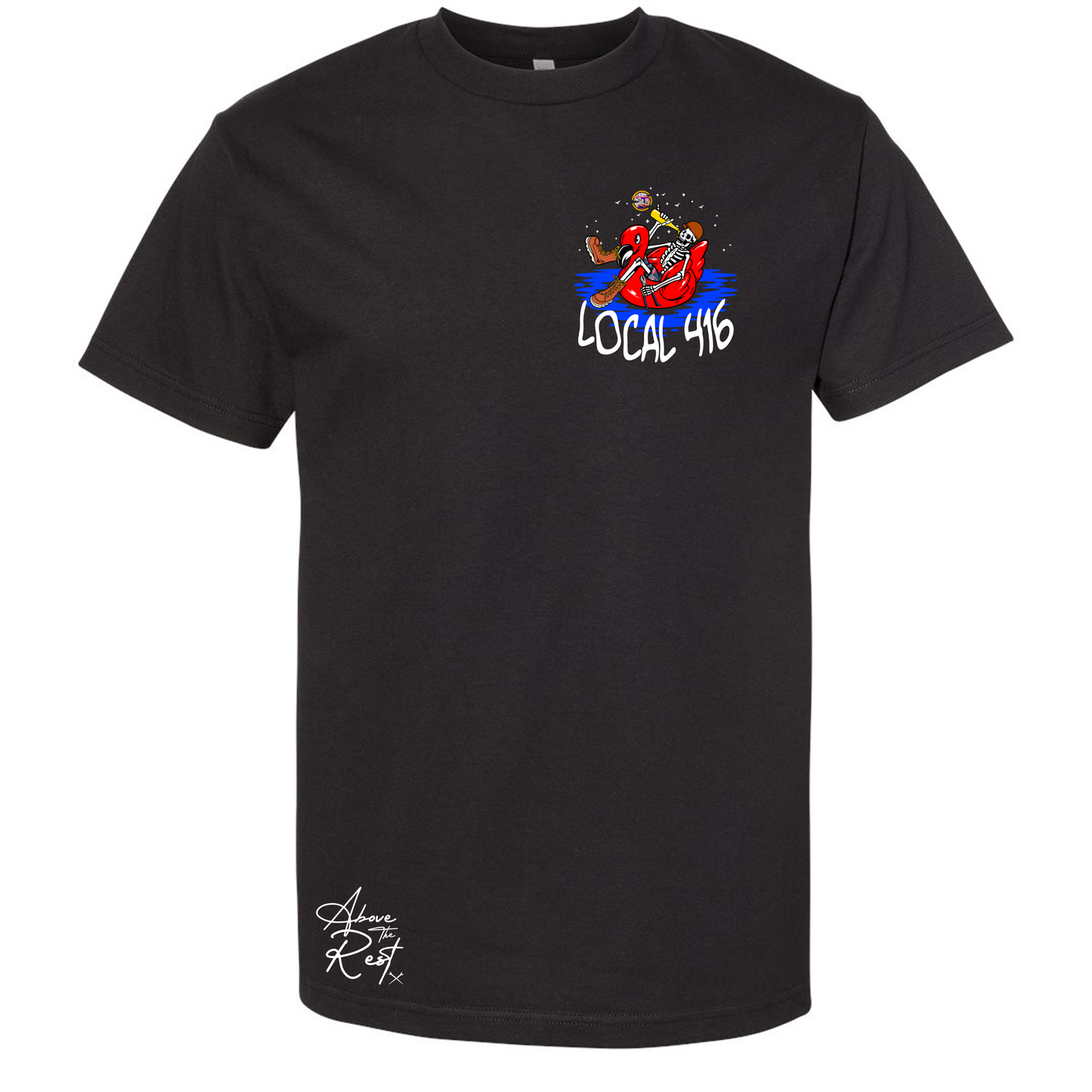 SKELETON CHILLING LOCAL 416 T-SHIRT