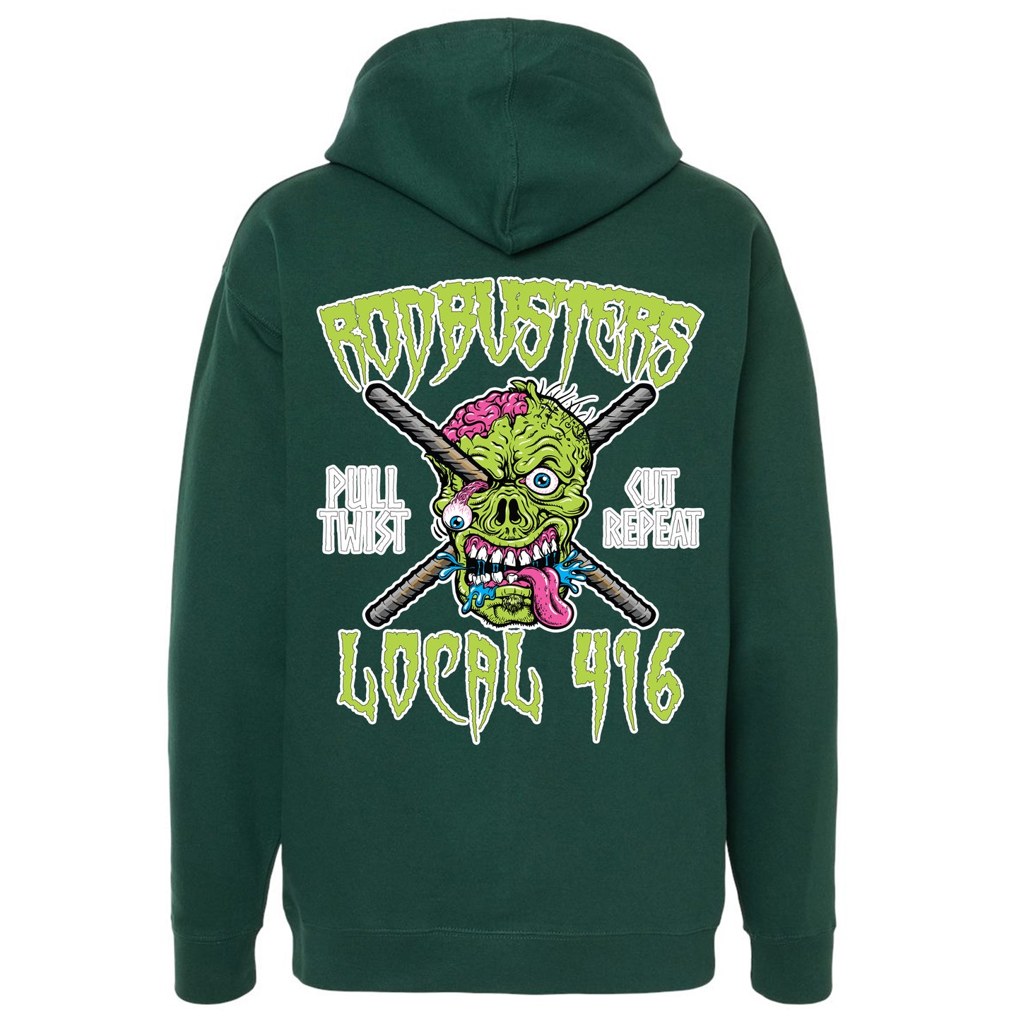 RODBUSTER ZOMBIE PULLOVER HOODIE LOCAL 416