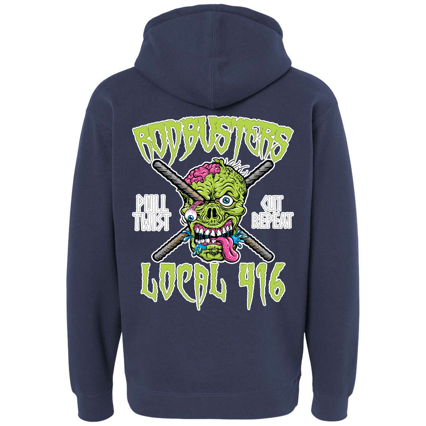 RODBUSTER ZOMBIE PULLOVER HOODIE LOCAL 416