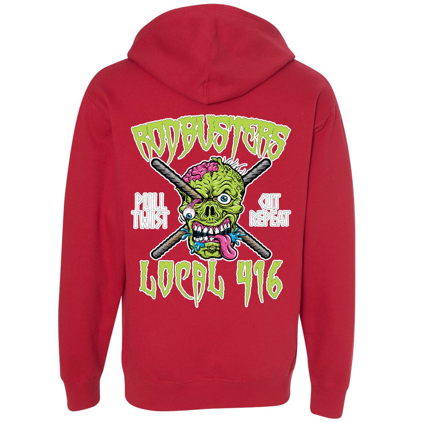 RODBUSTER ZOMBIE PULLOVER HOODIE LOCAL 416