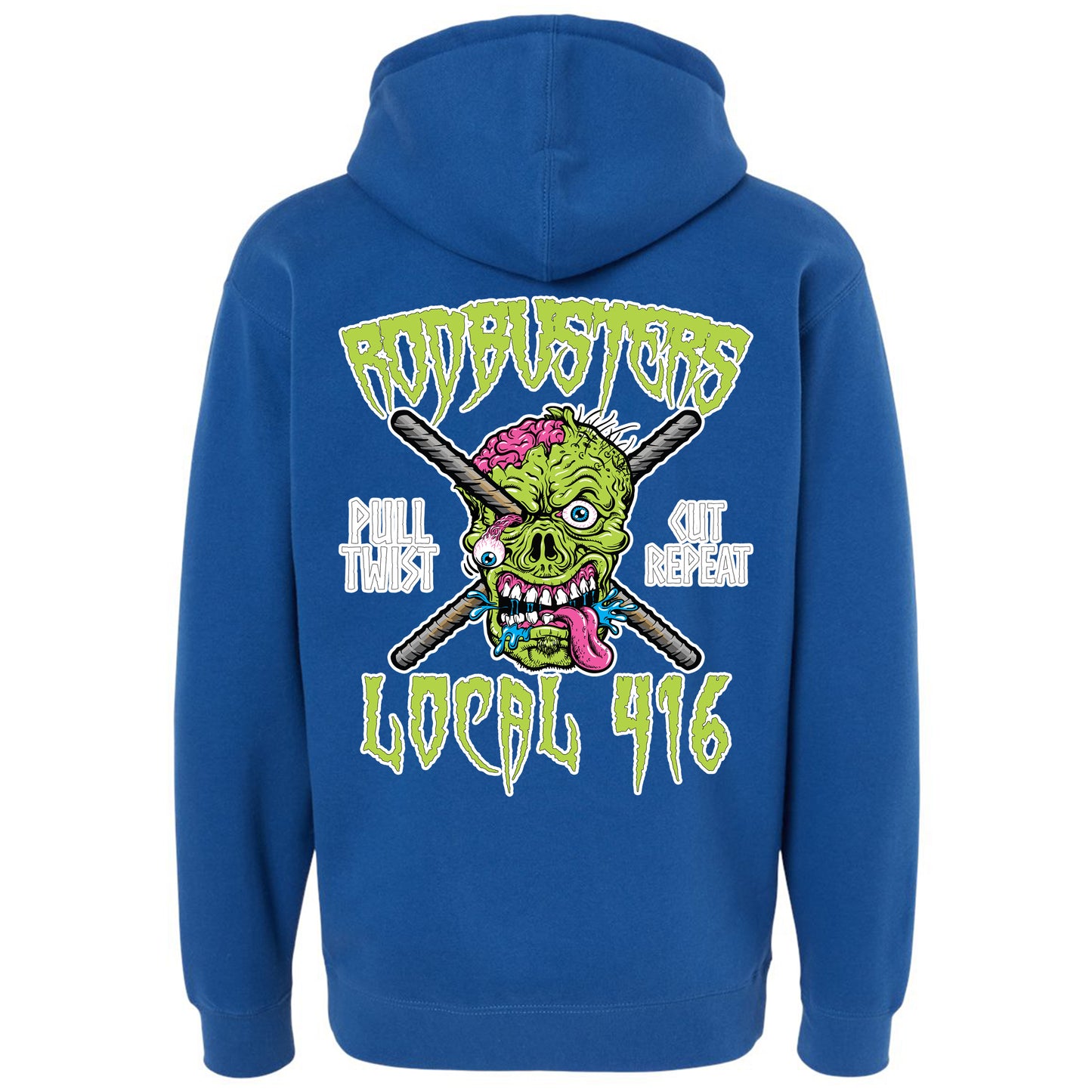 RODBUSTER ZOMBIE PULLOVER HOODIE LOCAL 416
