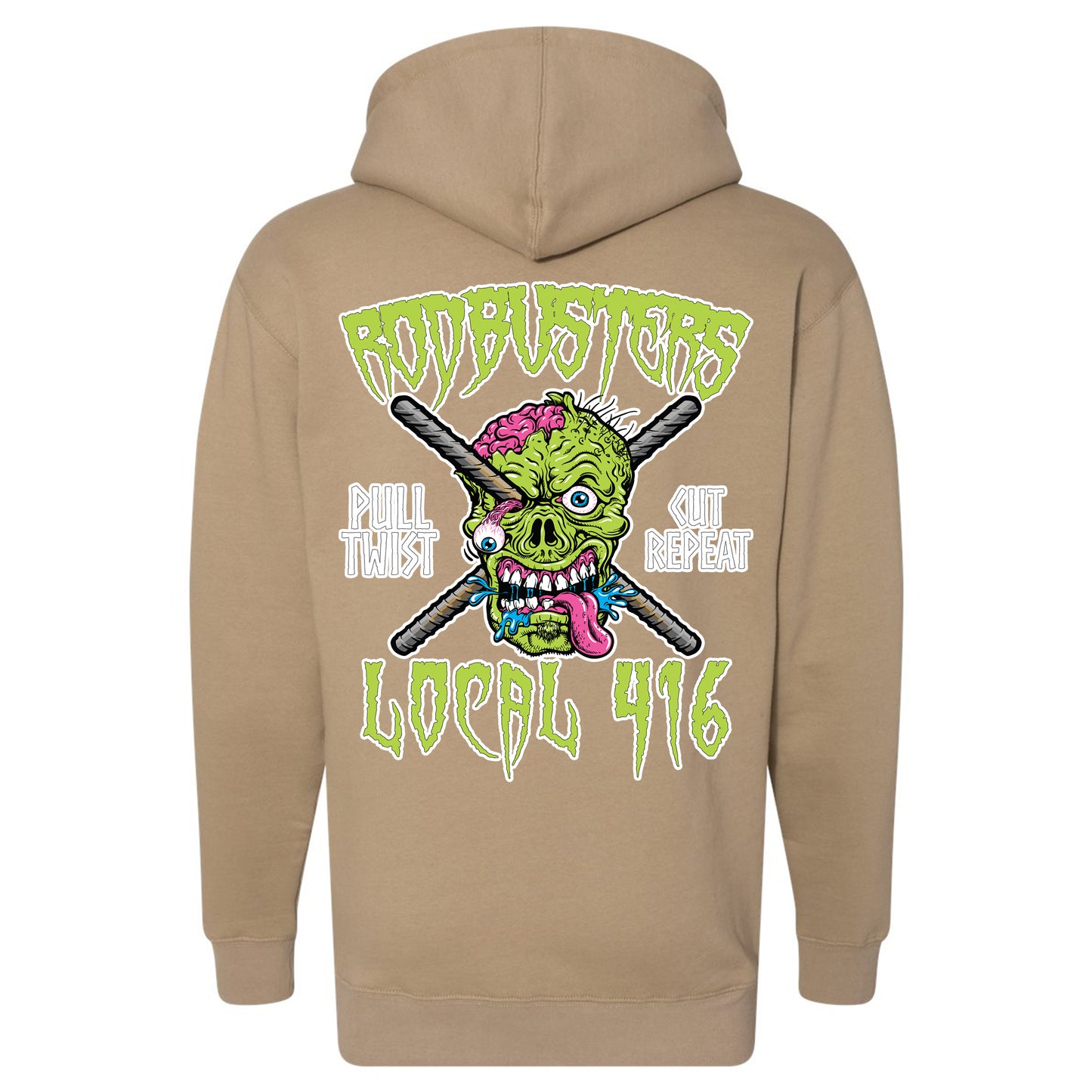 RODBUSTER ZOMBIE PULLOVER HOODIE LOCAL 416