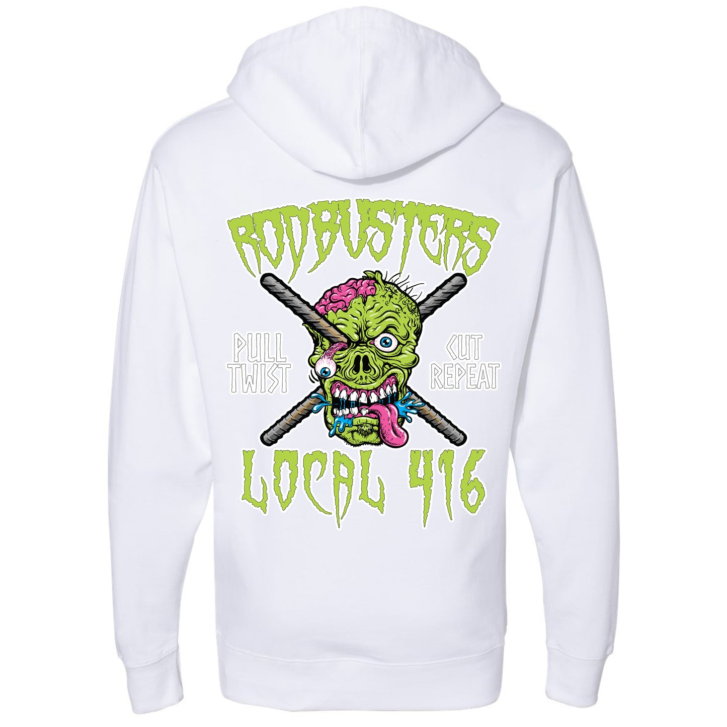 RODBUSTER ZOMBIE PULLOVER HOODIE LOCAL 416
