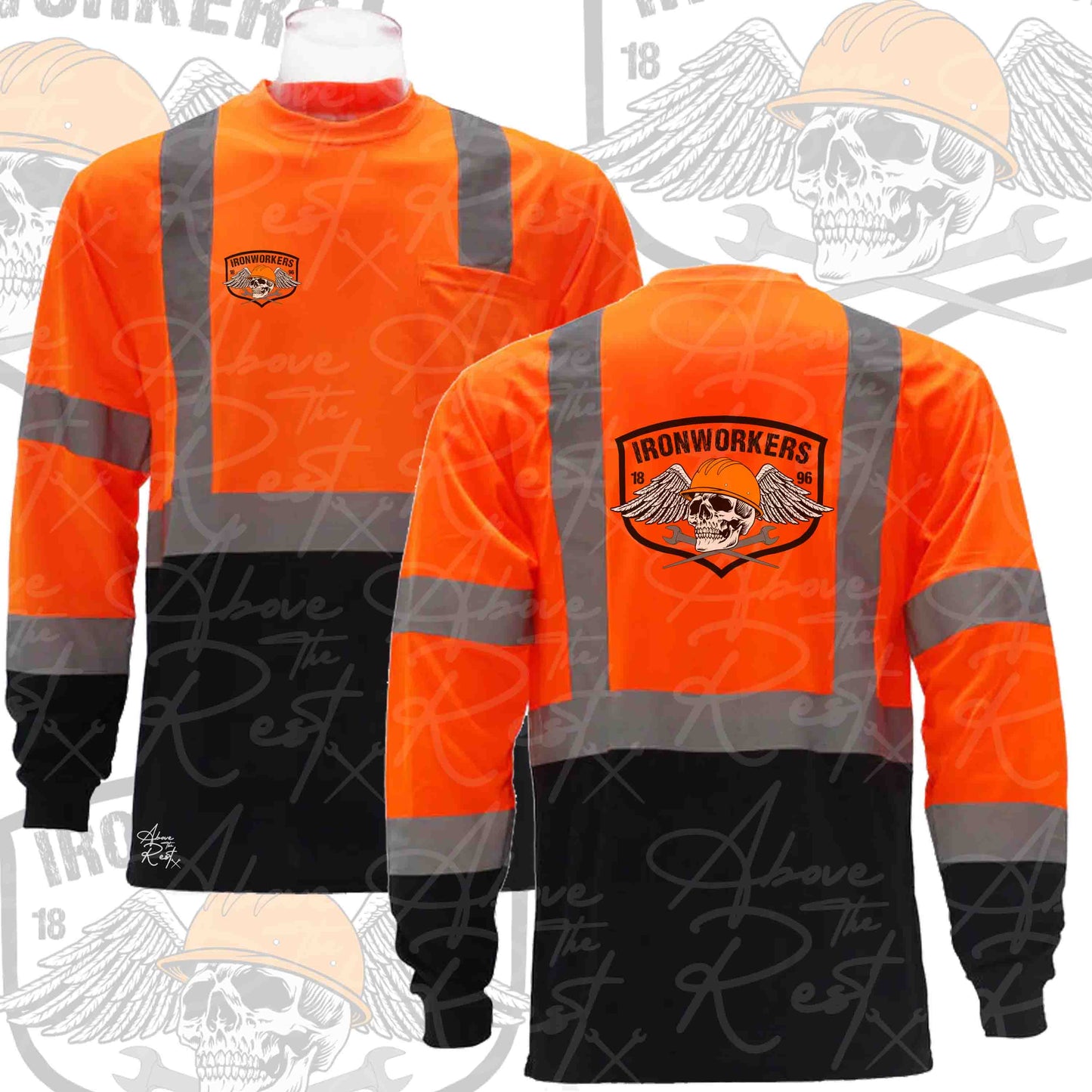 SKELETON HEAD WINGS HI-VIS
