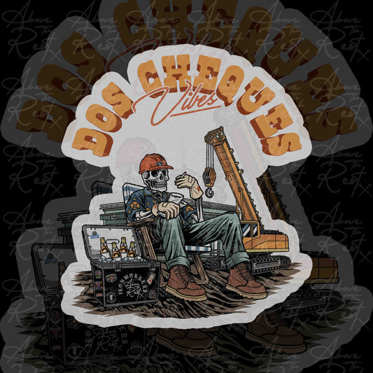 DOS CHEQUES STICKER