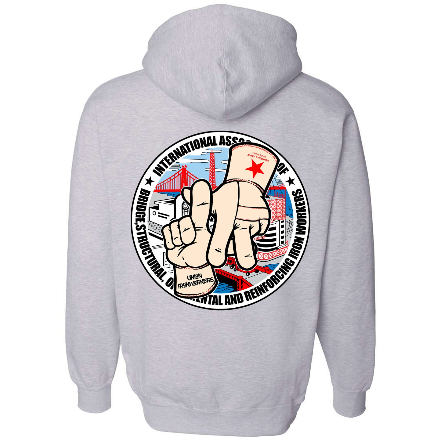 LA GLOVES INTERNATIONAL PULLOVER HOODIE