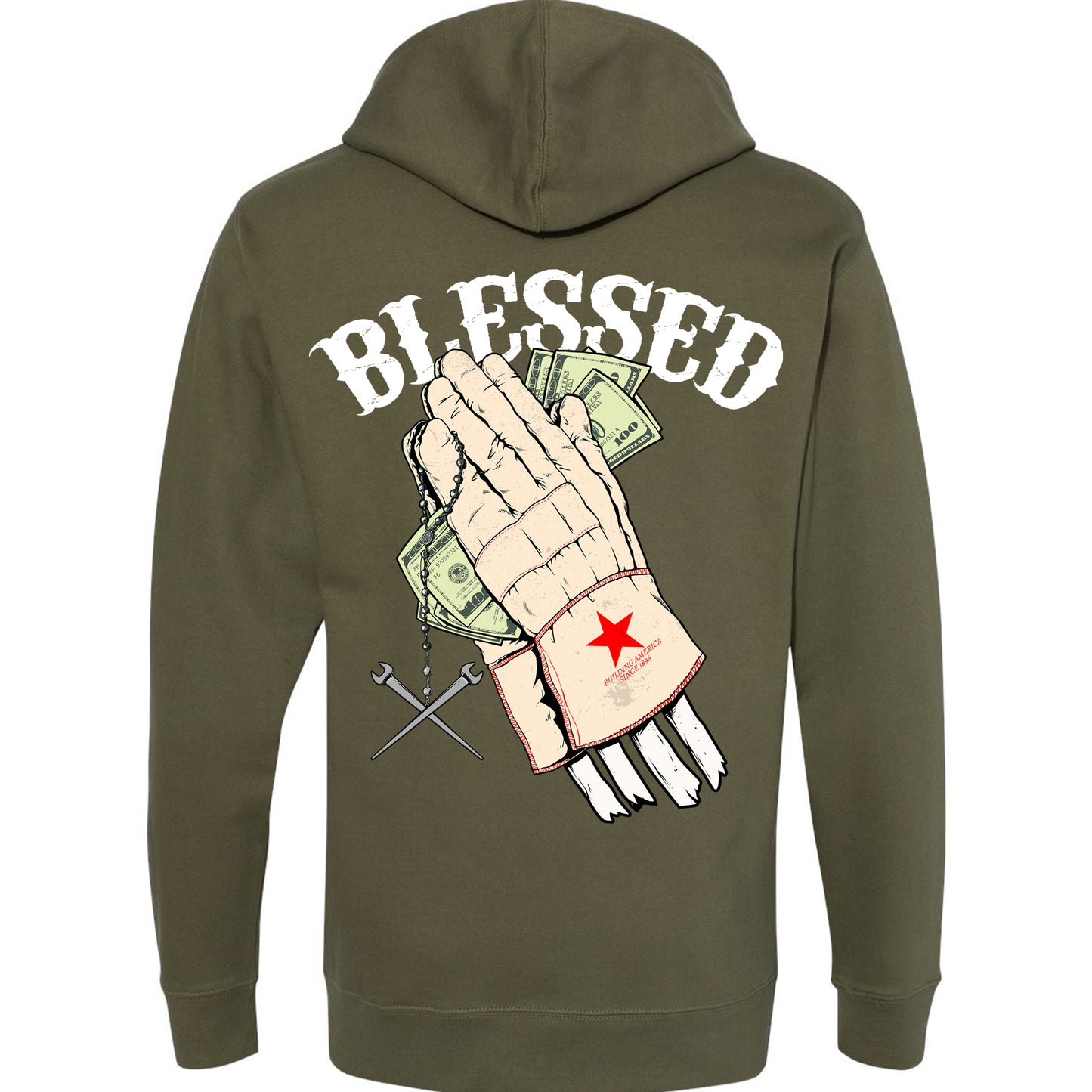 BLESSED GLOVES PULLOVER HOODIE