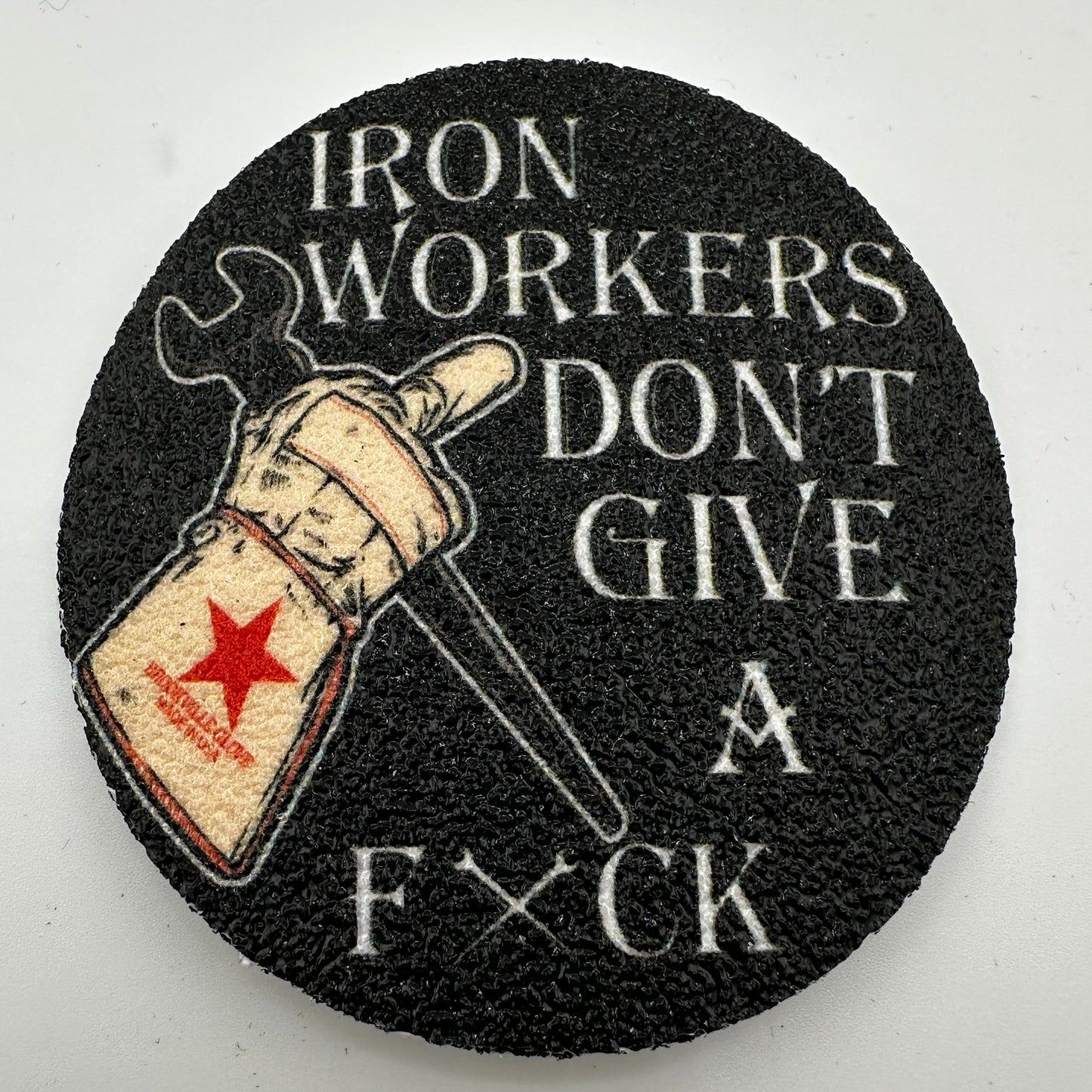 IRONWORKERS DON'T GIVE A F SOAPSTONE SHARPENER