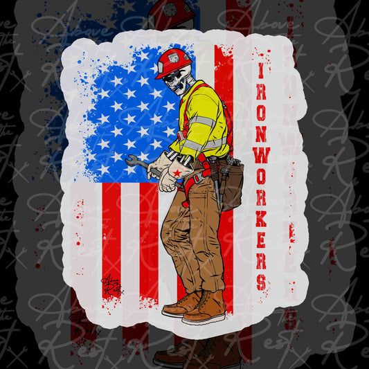 IW USA GUY STICKER