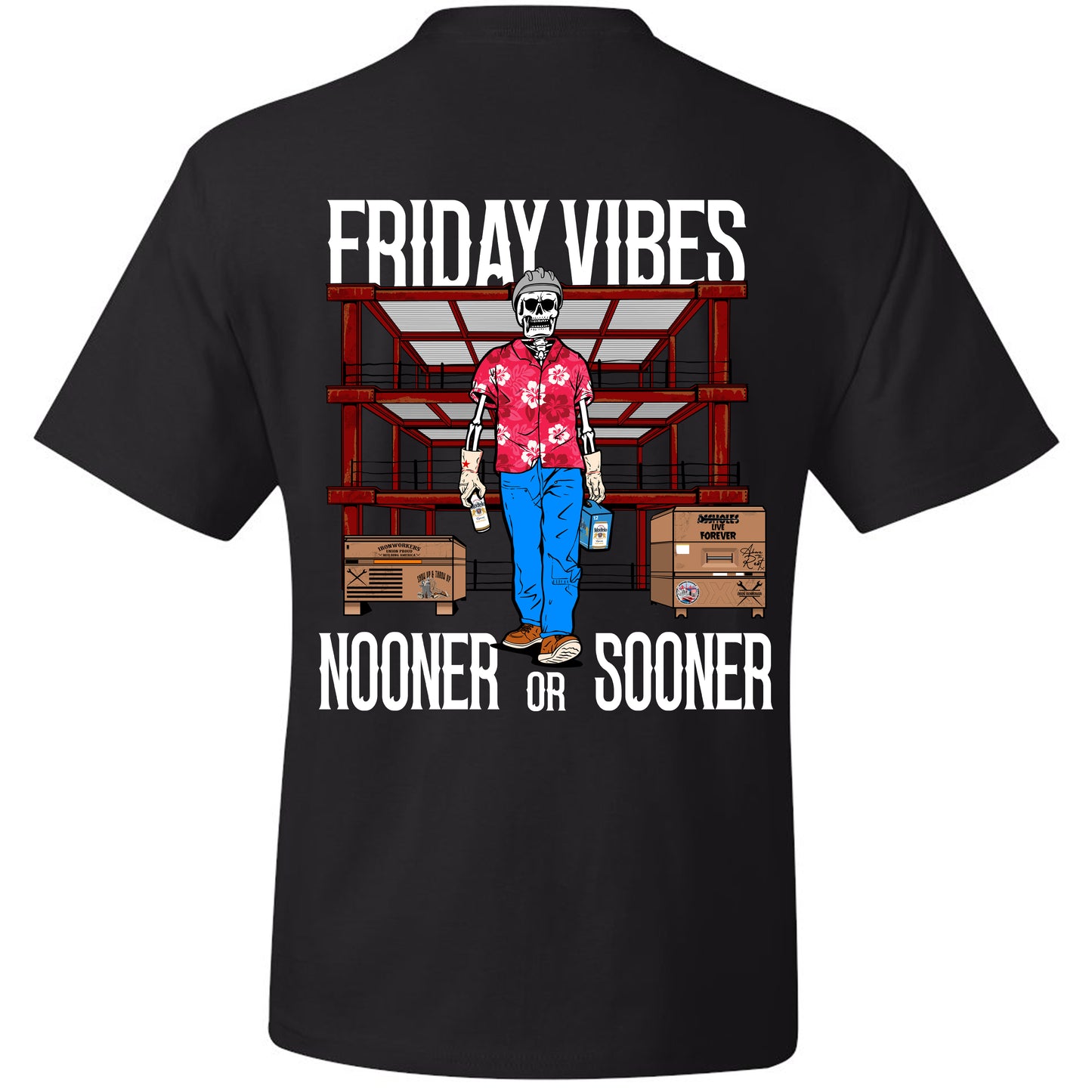 NOONER OR SOONER FRIDAY VIBES T-SHIRT