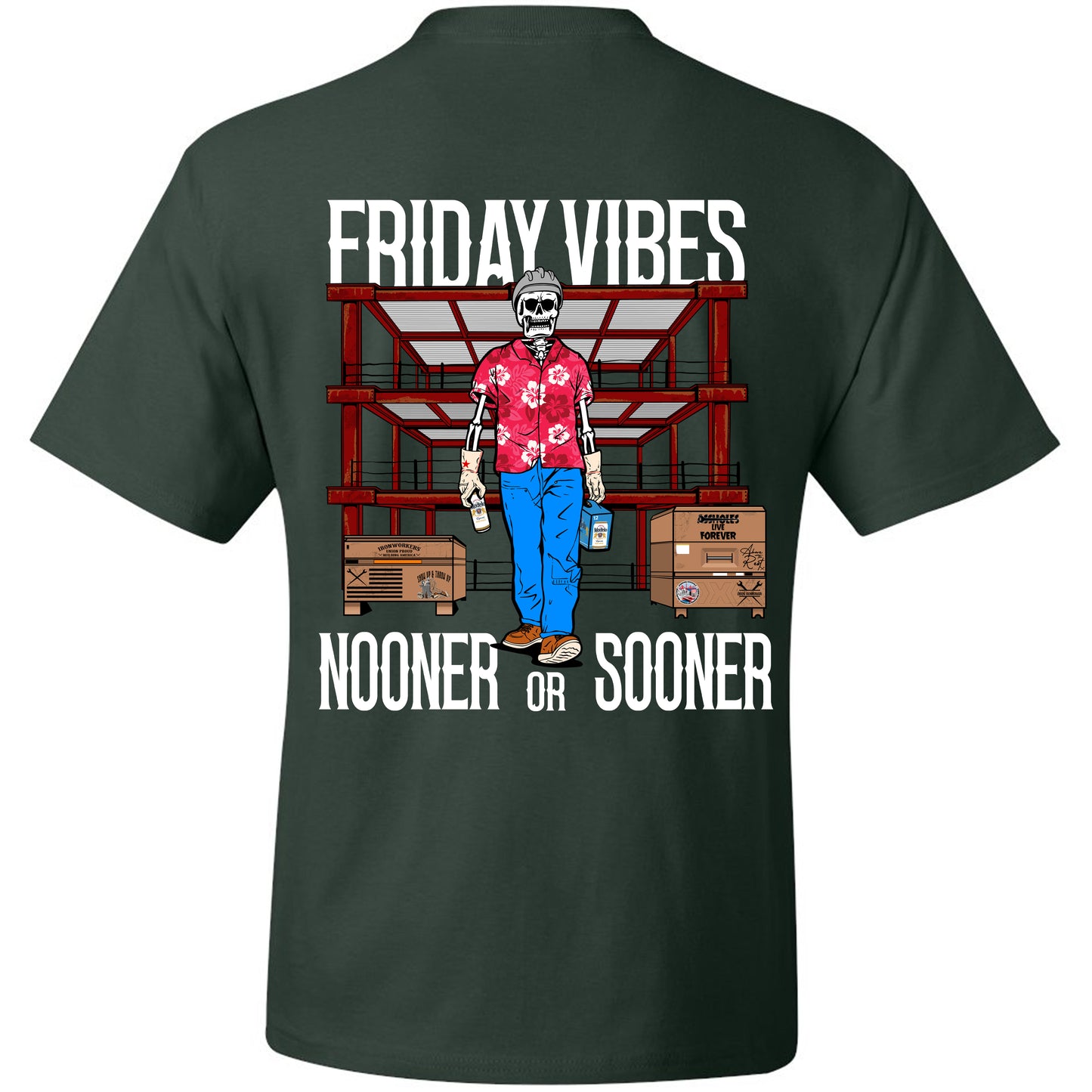 NOONER OR SOONER FRIDAY VIBES T-SHIRT