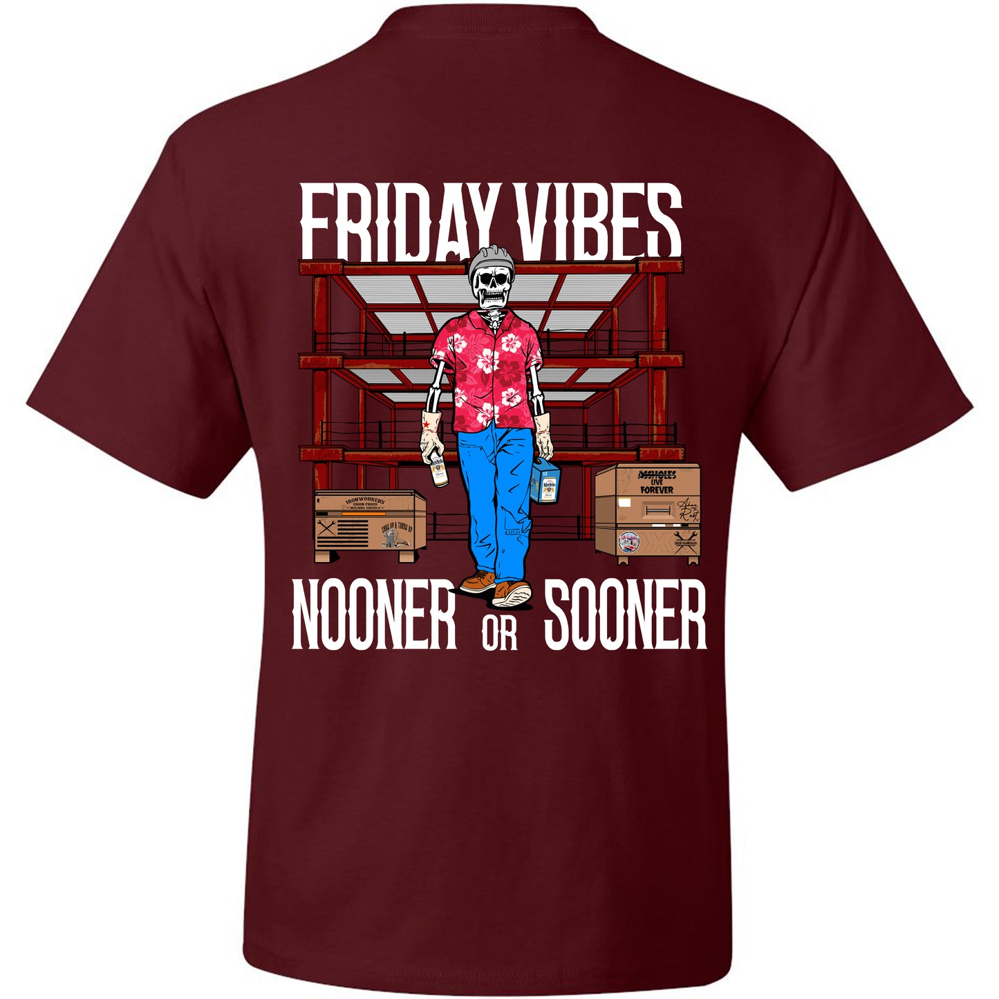 NOONER OR SOONER FRIDAY VIBES T-SHIRT