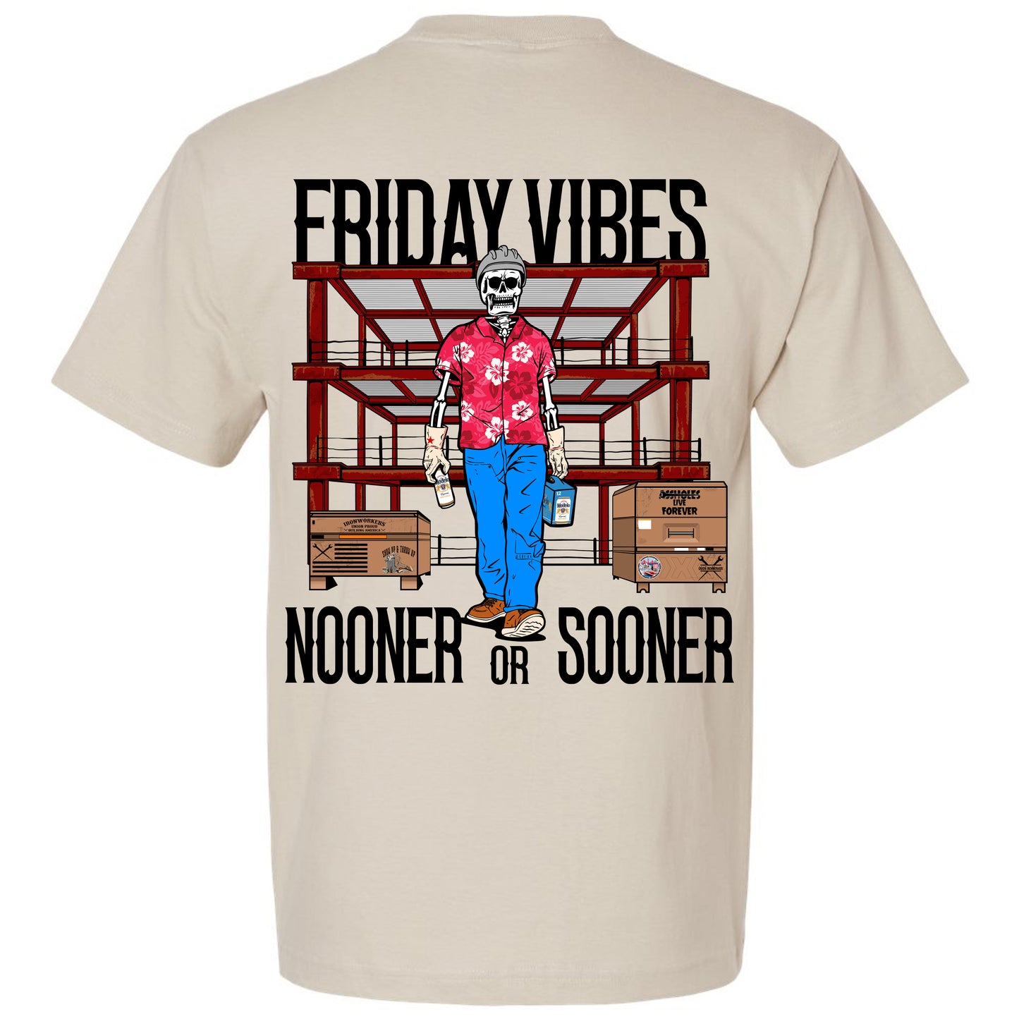 NOONER OR SOONER FRIDAY VIBES T-SHIRT