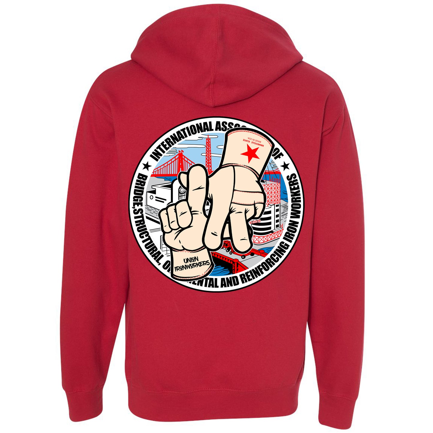 LA GLOVES INTERNATIONAL PULLOVER HOODIE