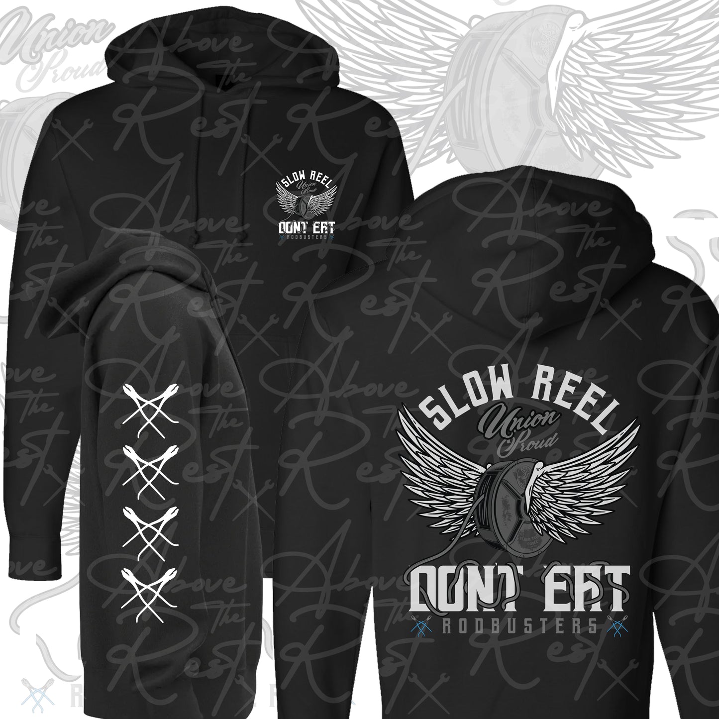 SLOW REEL RODBUSTER PULLOVER HOODIE