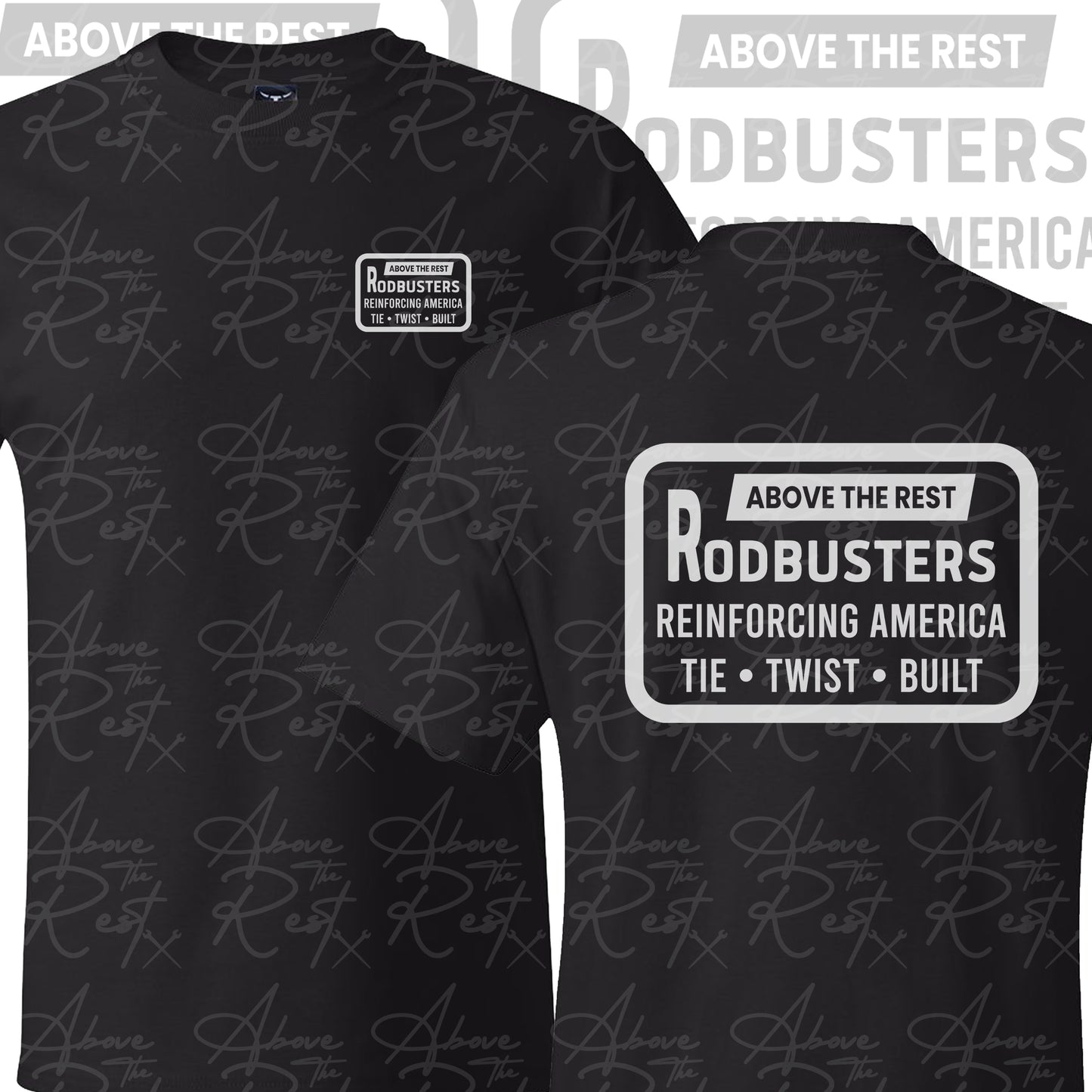 RODBUSTER TIE TWIST BUILT T-SHIRT