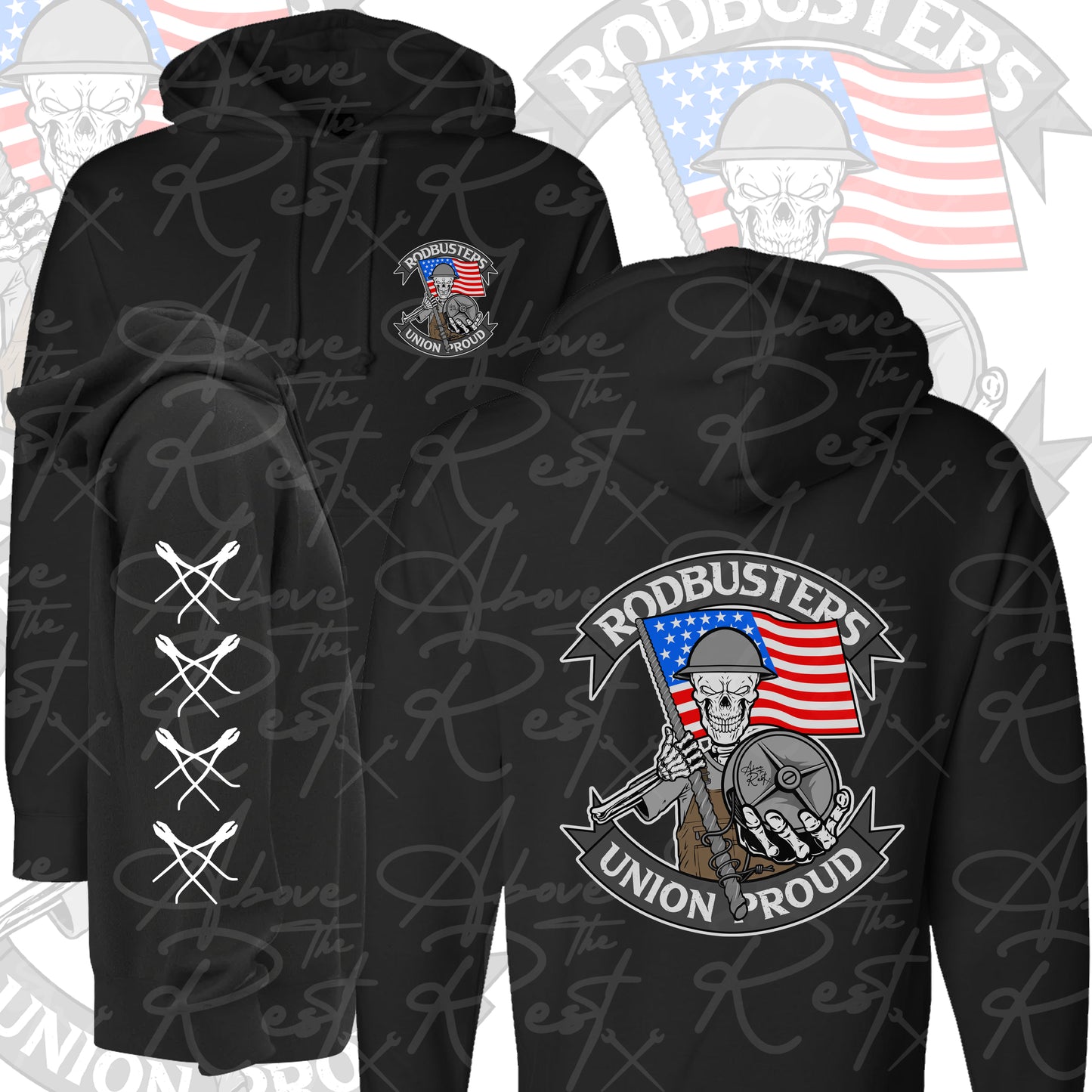FLAG REBAR PULLOVER HOODIE
