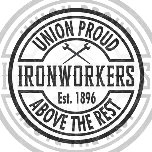 UNION PROUD IW ABOVE THE RESTS STICKER