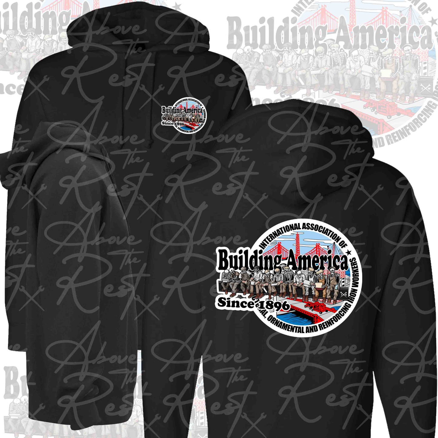 INTERNATIONAL BEAM PULLOVER HOODIE