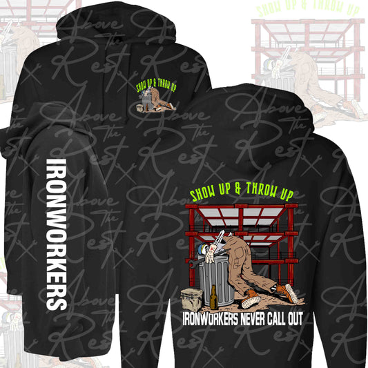 SHOW UP & THROW UP PULLOVER HOODIE