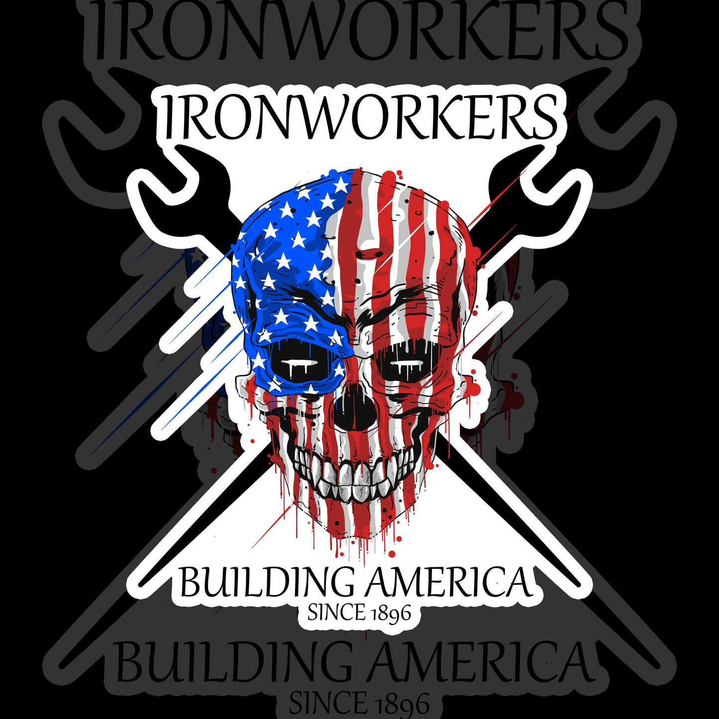 BUILDING AMERICA USA STICKER