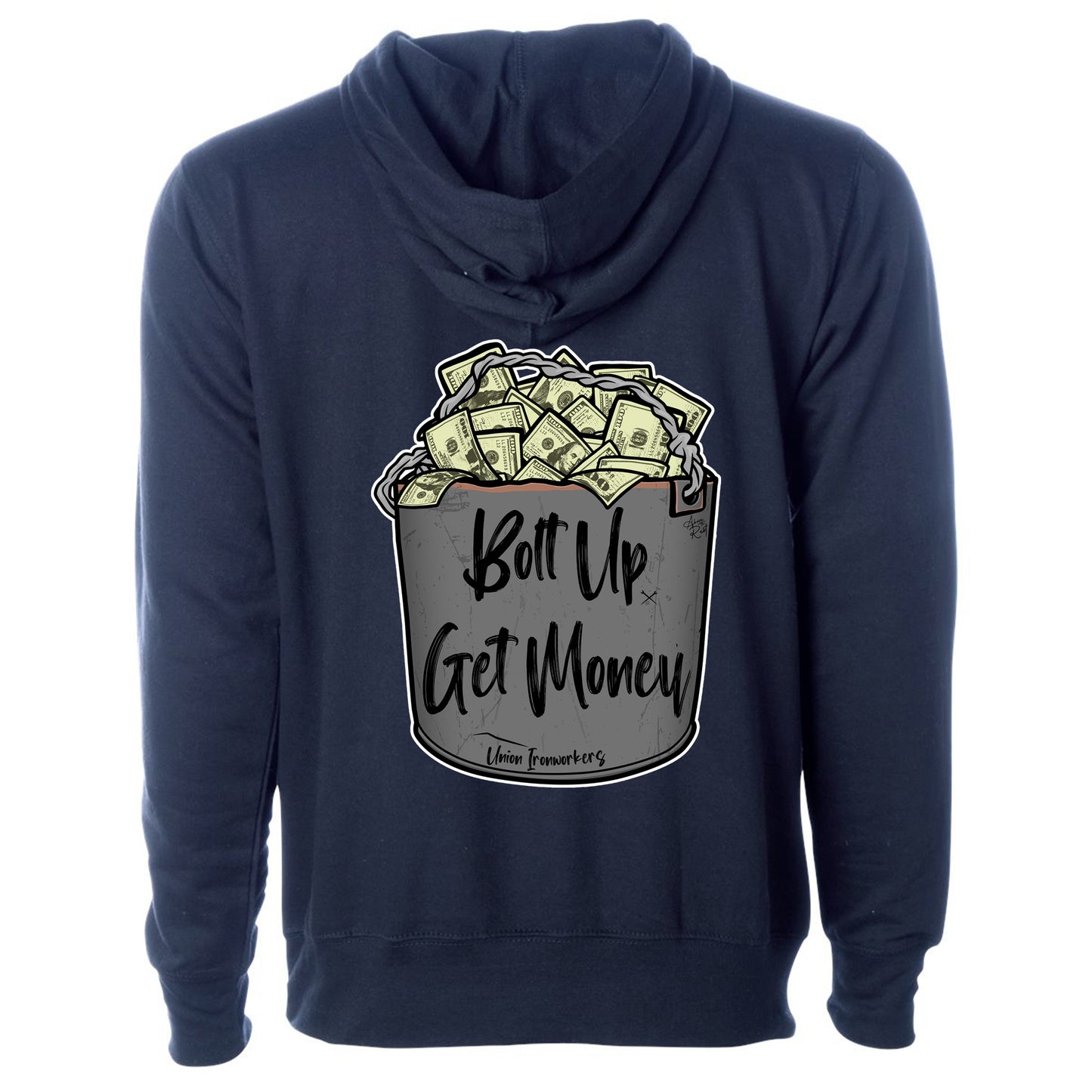 BOLT UP GET MONEY PULLOVER HOODIE