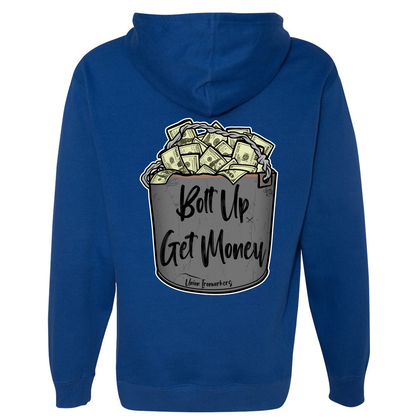 BOLT UP GET MONEY PULLOVER HOODIE