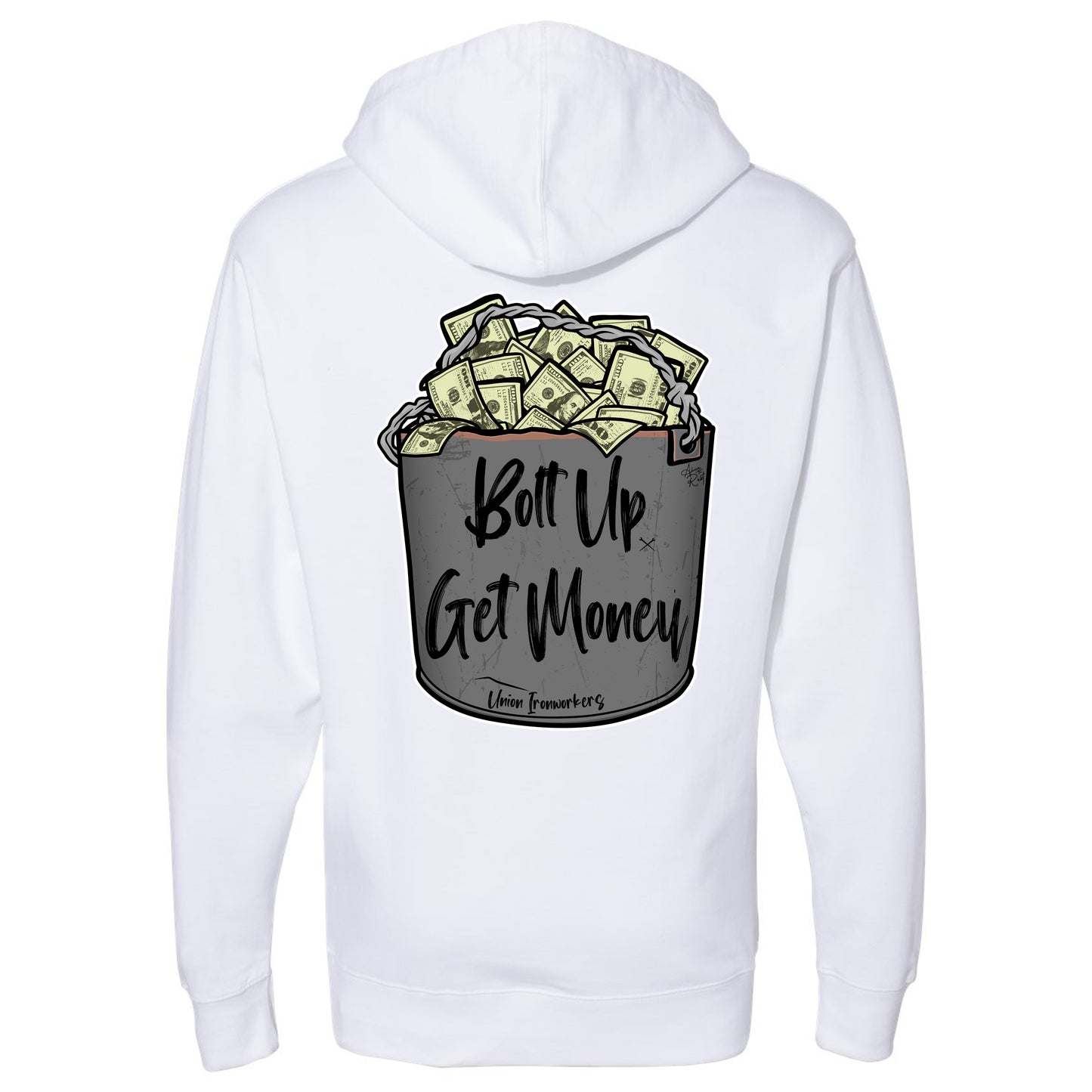 BOLT UP GET MONEY PULLOVER HOODIE