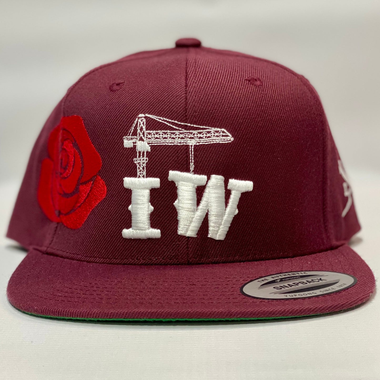 IW CRANE SIDE ROSE SNAPBACK HAT