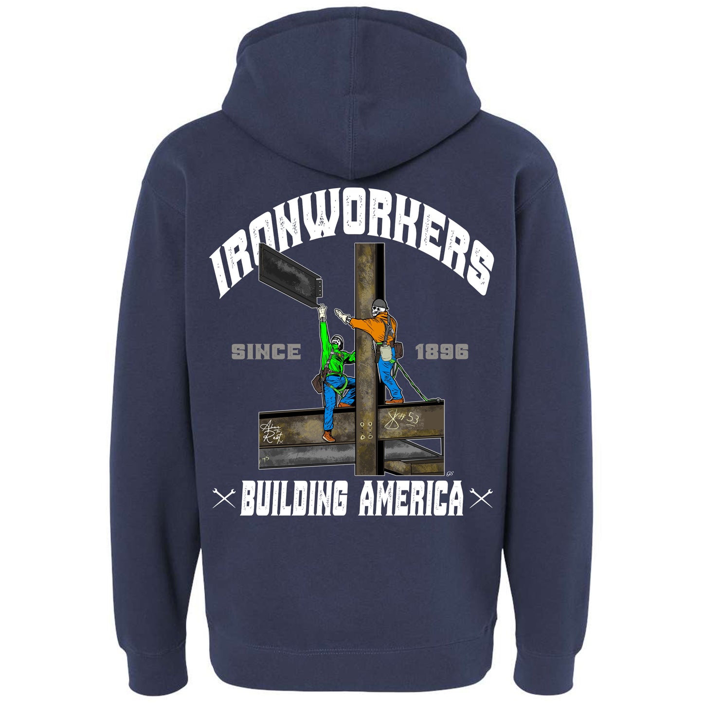 IW BUILDING AMERICA STRUCTURAL PULLOVER HOODIE