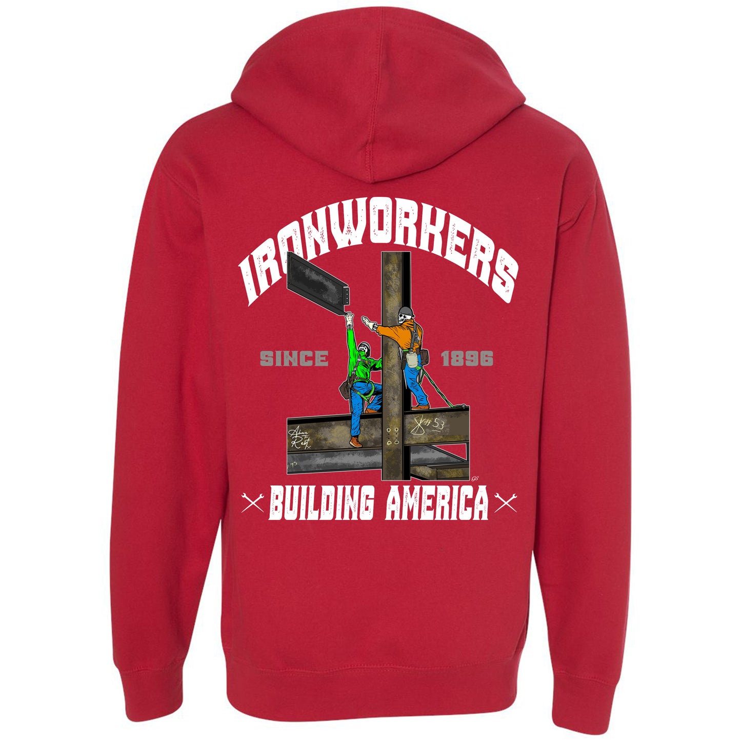 IW BUILDING AMERICA STRUCTURAL PULLOVER HOODIE