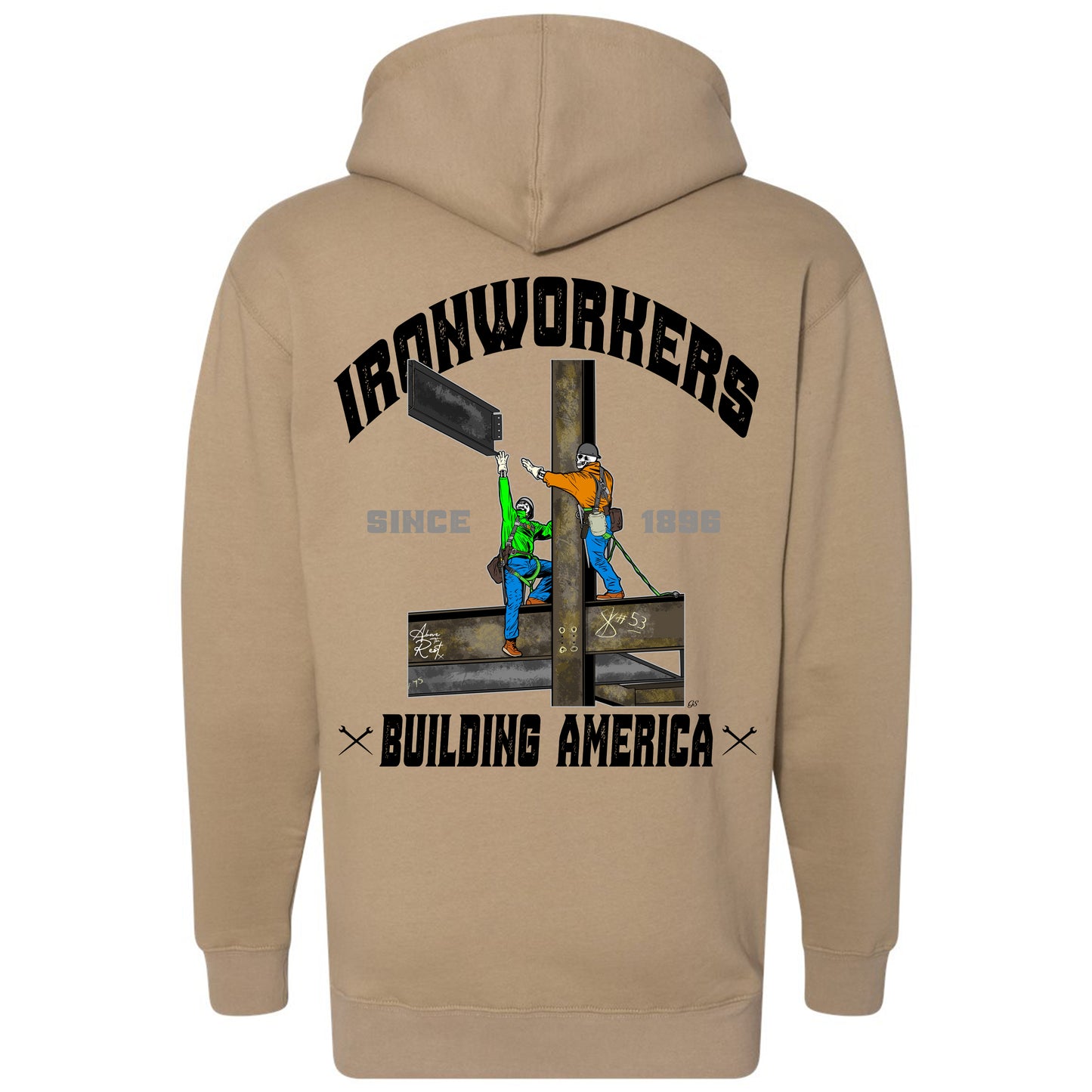 IW BUILDING AMERICA STRUCTURAL PULLOVER HOODIE