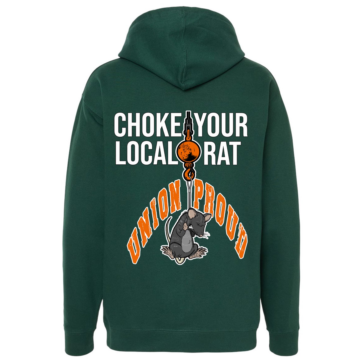 CHOKE YOUR LOCAL RAT PULLOVER HOODIE