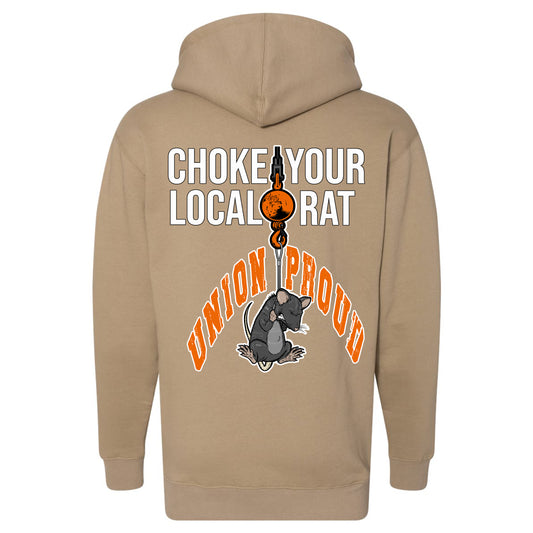 CHOKE YOUR LOCAL RAT PULLOVER HOODIE