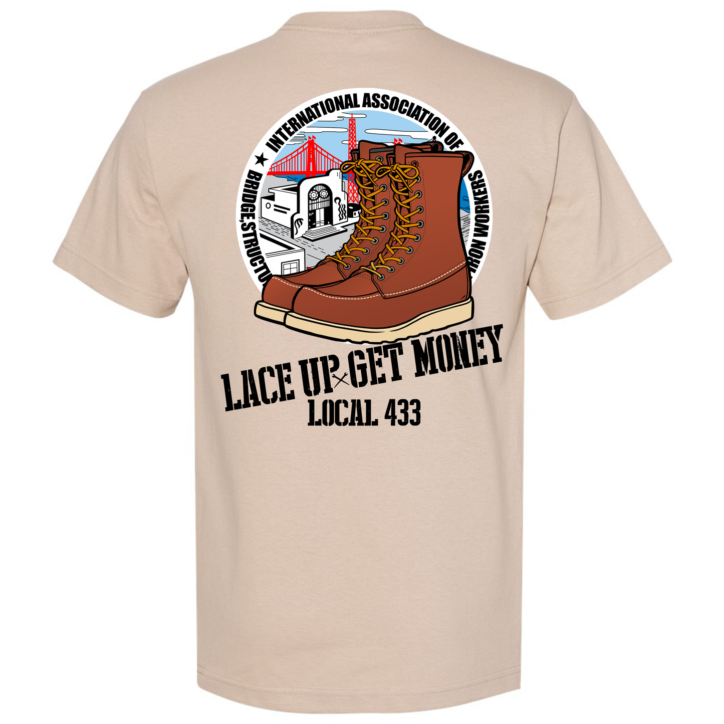 LACE UP LOCAL 433 T-SHIRT