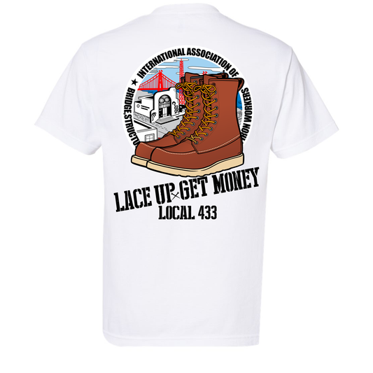 LACE UP LOCAL 433 T-SHIRT