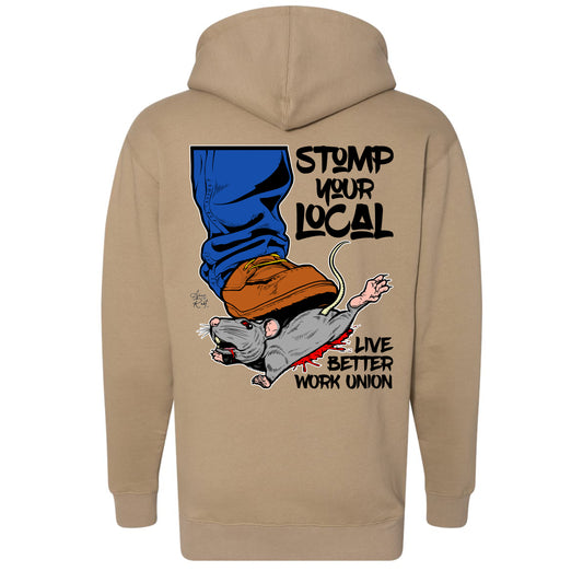 STOMP YOUR LOCAL RAT PULLOVER HOODIE