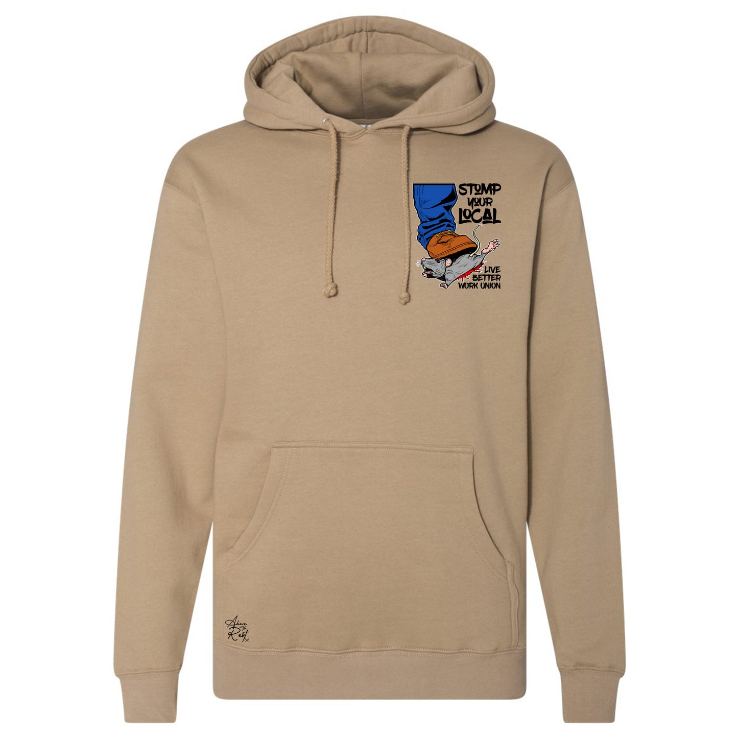 STOMP YOUR LOCAL RAT PULLOVER HOODIE