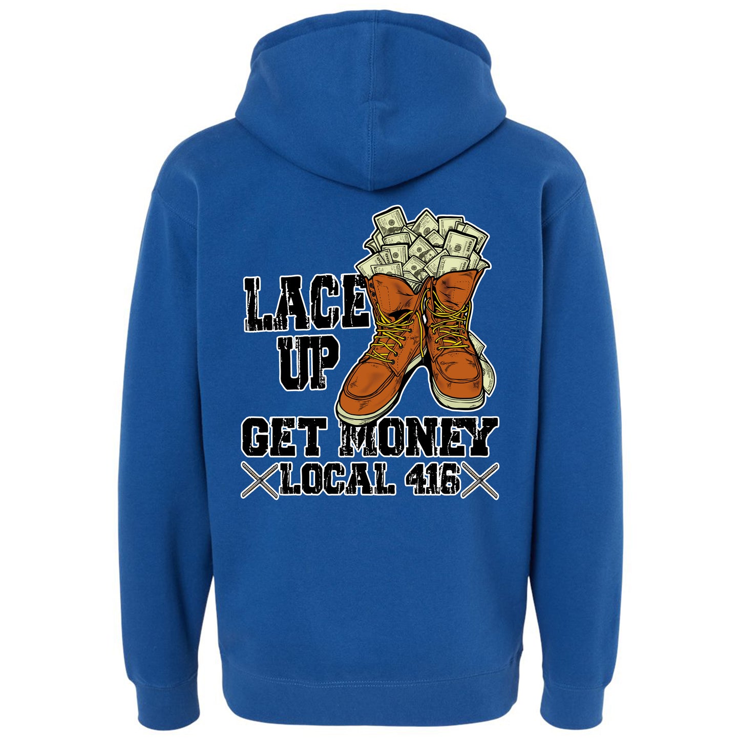 LACE UP REBAR PULLOVER HOODIE LOCAL 416