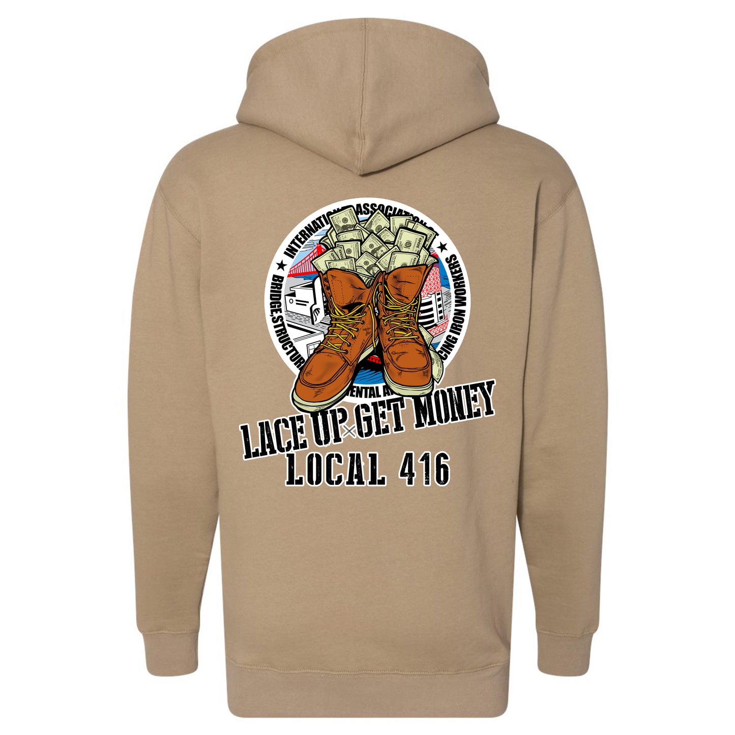 LACE UP PULLOVER HOODIE LOCAL 416