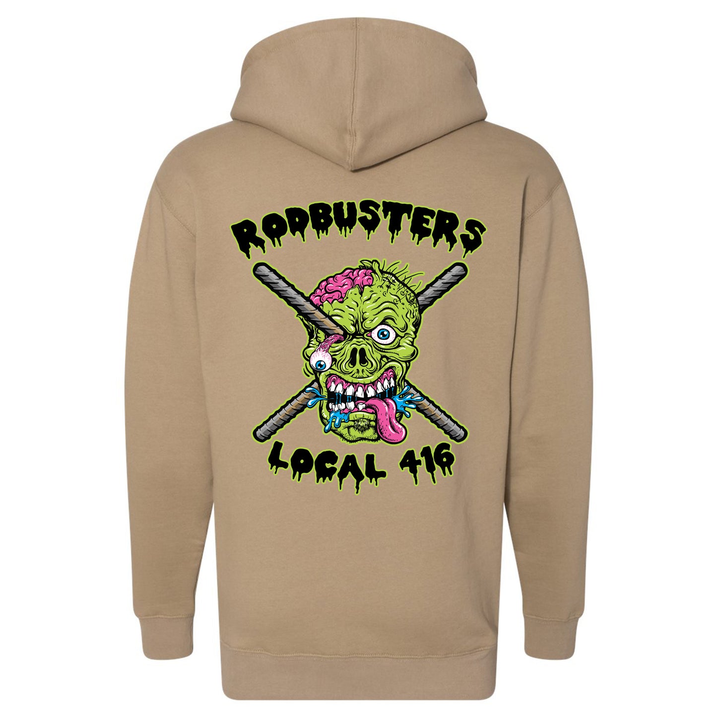 RODBUSTER ZOMBIE PULLOVER HOODIE LOCAL 416