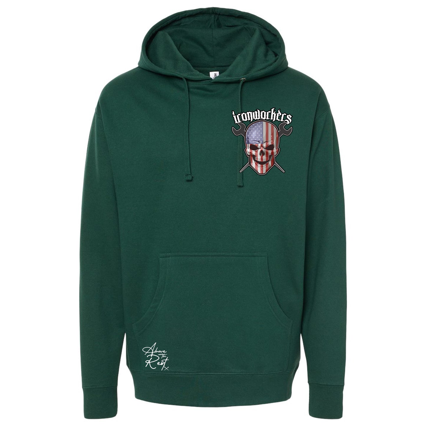 USA SKULL PULLOVER HOODIE